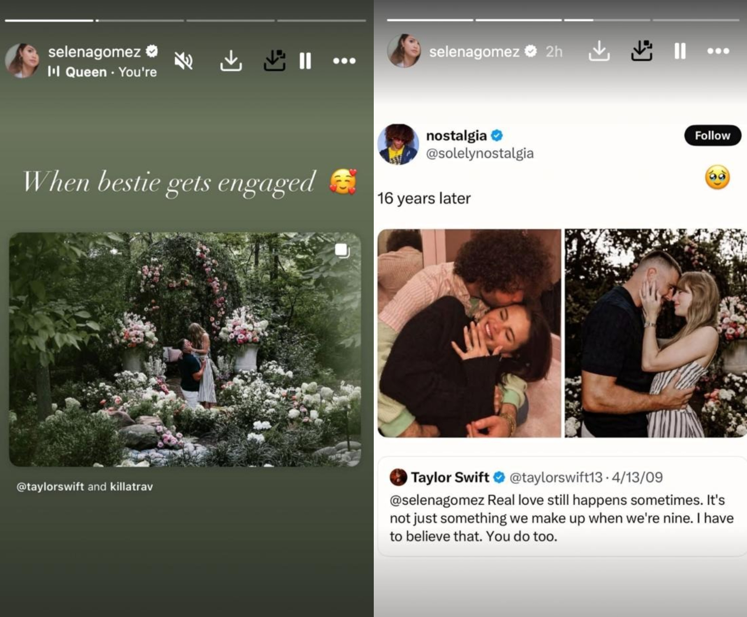 Selena Gomez và Taylor Swift cùng song hỷ lâm môn