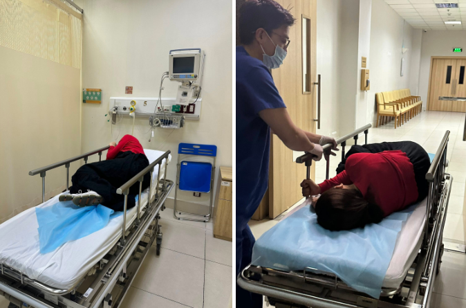 Lan Phương bật khóc khi nhập viện