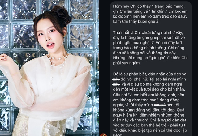 Phương Mỹ Chi chia sẻ quan điểm về cái đẹp và tự tin