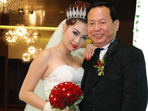 Thu Vân và Đình Sơn trong ngày cưới