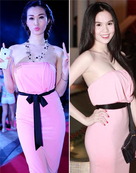 Khánh My và Ngọc Trinh đá xéo nhau
