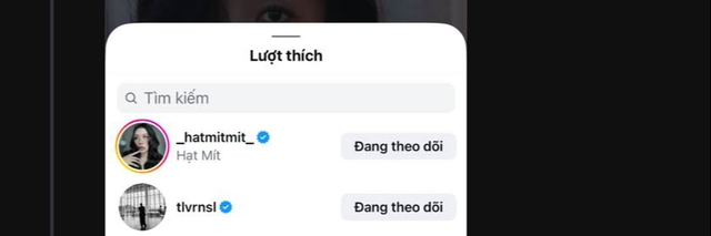 Touliver từng thả tim vào một bài đăng của ca sĩ Tóc Tiên Touliver thả tim ảnh Tóc Tiên