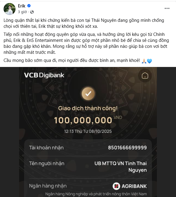 Vợ chồng Trấn Thành thông báo- Ảnh 4. Nghệ sĩ Việt chung tay hỗ trợ người dân Thái Nguyên