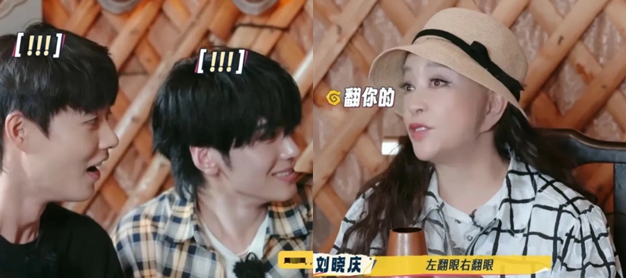 Lưu Hiểu Khánh và đàn em trên phim trường