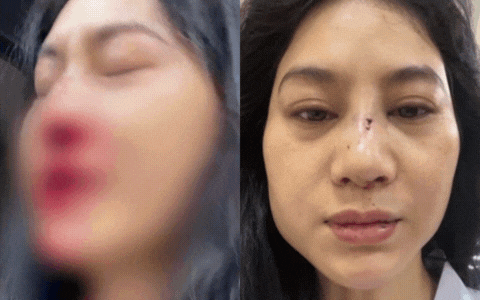 Phi Ngọc Ánh bị gãy vỡ mũi, gãy răng sau khi bị tương tác vật lý