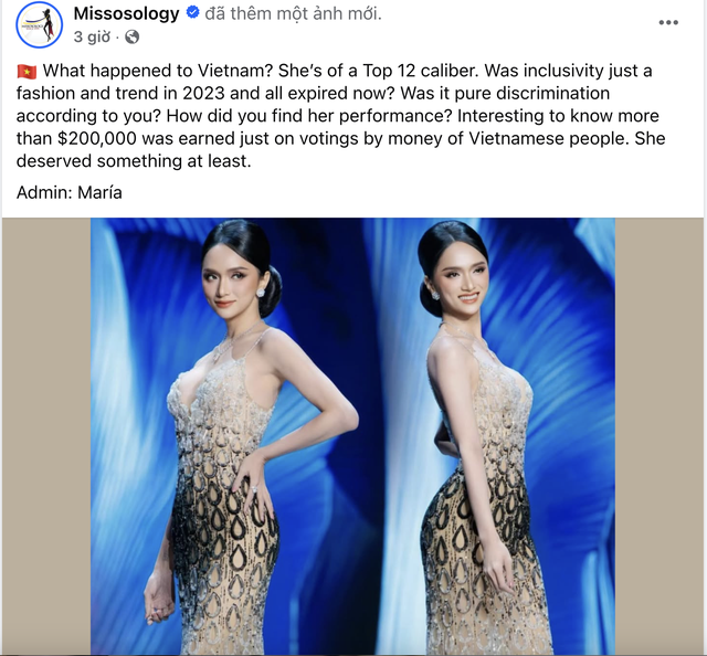 Bài đăng của chuyên trang sắc đẹp quốc tế với hàng triệu lượt theo dõi