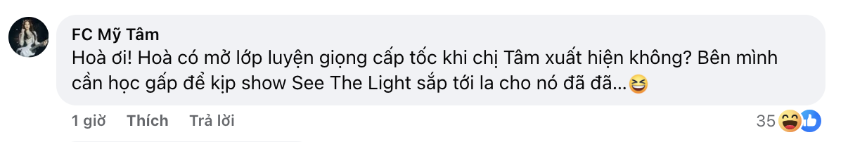 Fanpage FC Mỹ Tâm yêu cầu Hòa Minzy luyện giọng