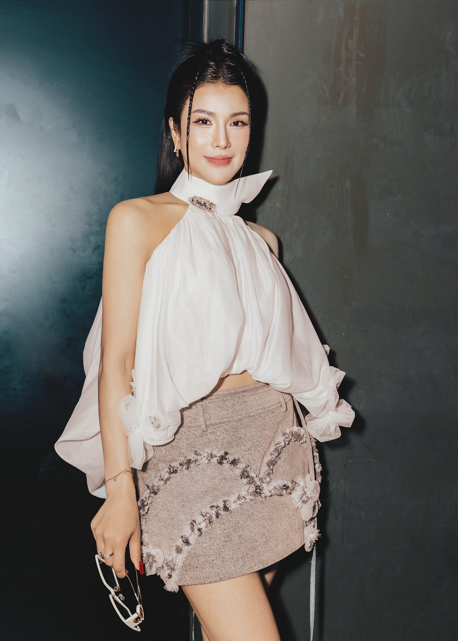 Đức Phạm và Diệp Lâm Anh chụp ảnh chung