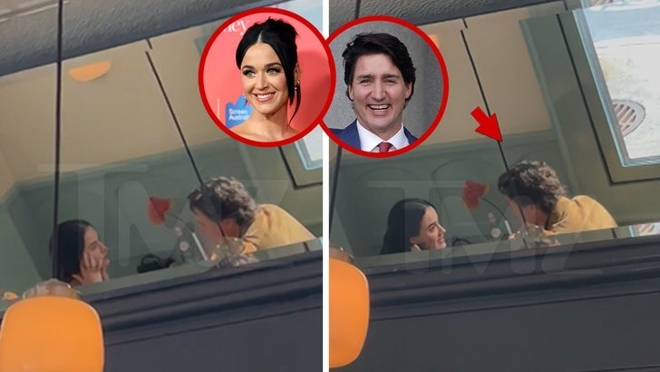 Bức ảnh hẹn hò đầu tiên của cặp đôi Katy Perry và Justin Trudeau đi ăn tại Montreal