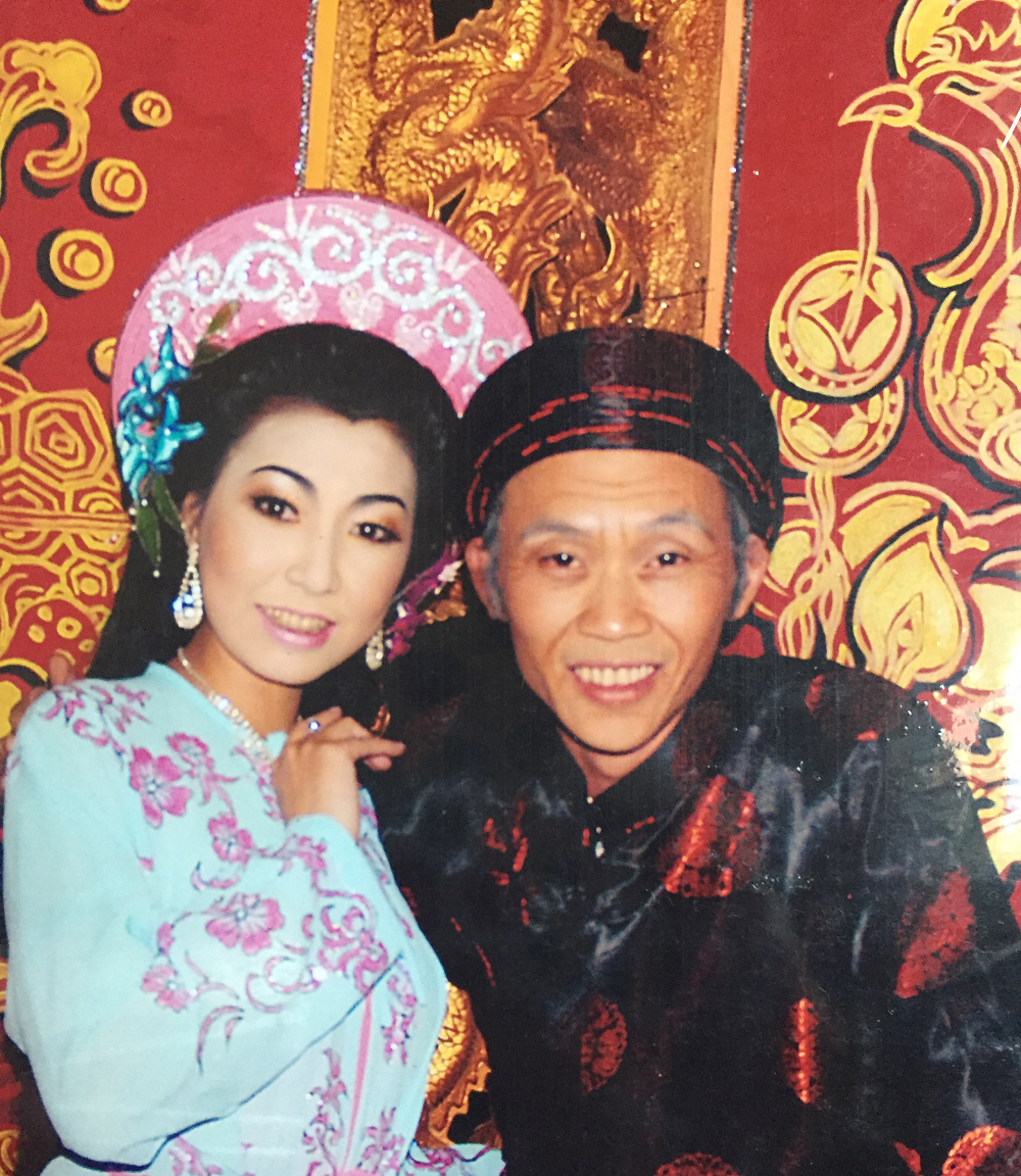 Cặp đôi từng có 4 năm yêu nhau. Hà My và Hoài Linh khi còn mặn nồng