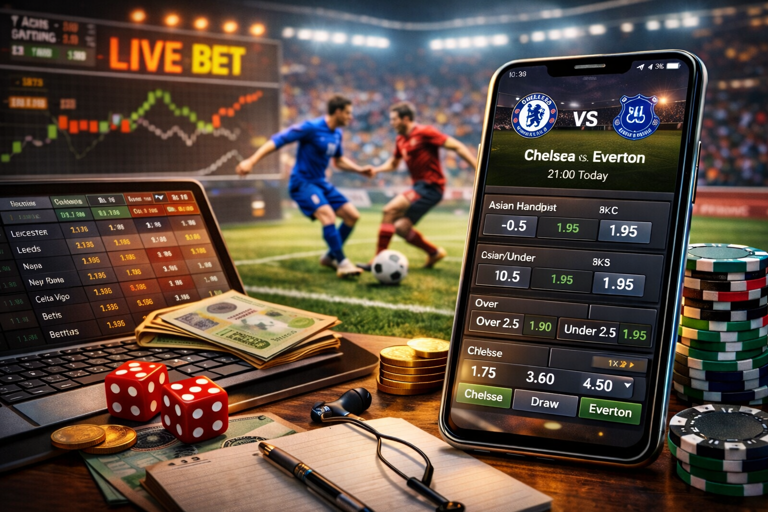 Tỷ lệ cược bóng đá qua điện thoại