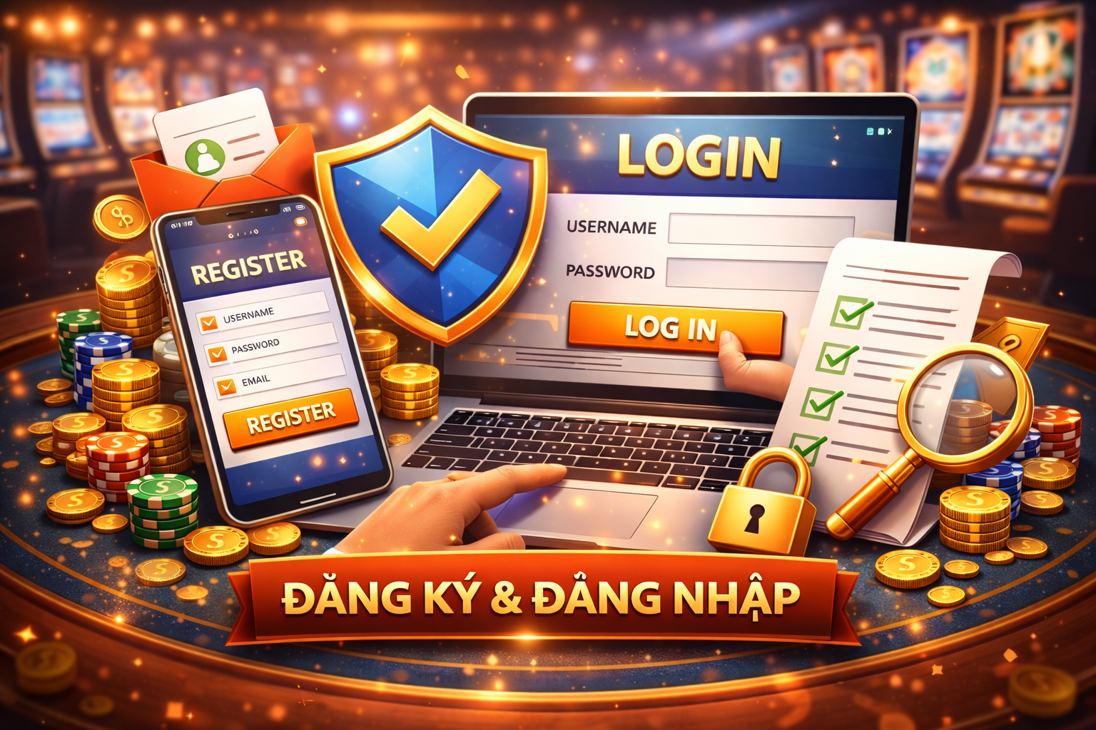 Hướng dẫn đăng ký và đăng nhập