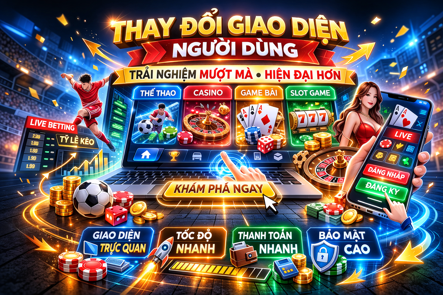 Giao diện mới cho người dùng