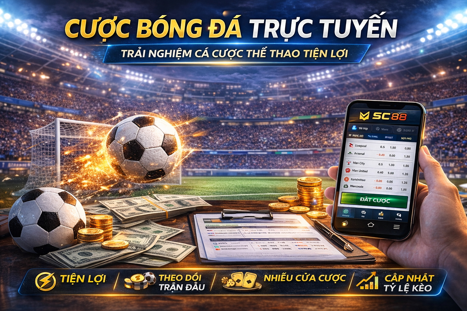 Cược bóng đá trực tuyến 